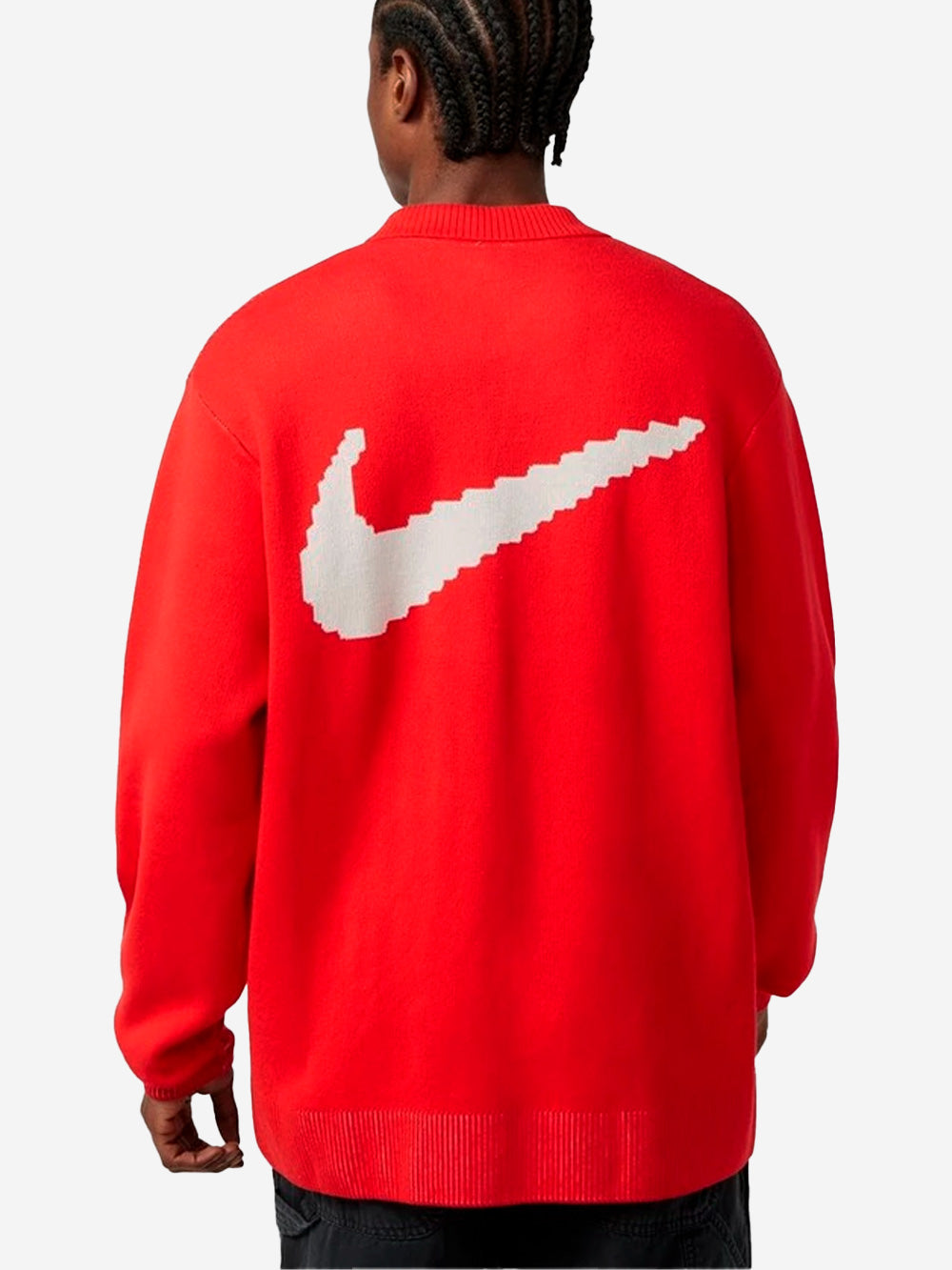 NIKE Maglia da rugby rossa con grafica e Swoosh Rosso Urbanstaroma