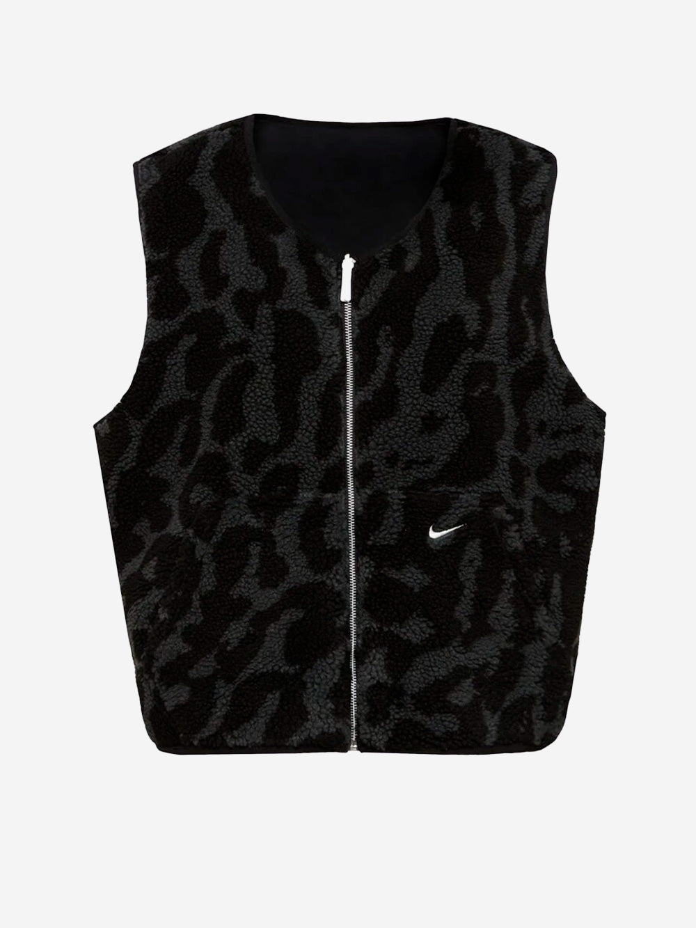 NIKE Gilet in Pile Sherpa reversibile Nero Urbanstaroma