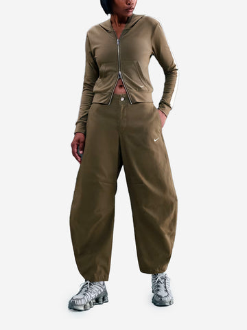 NIKE Pantaloni barrel verdi Verde scuro