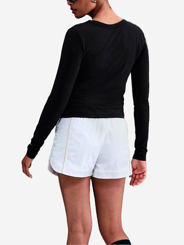 NIKE Maglia a maniche lunghe in misto modal Nero