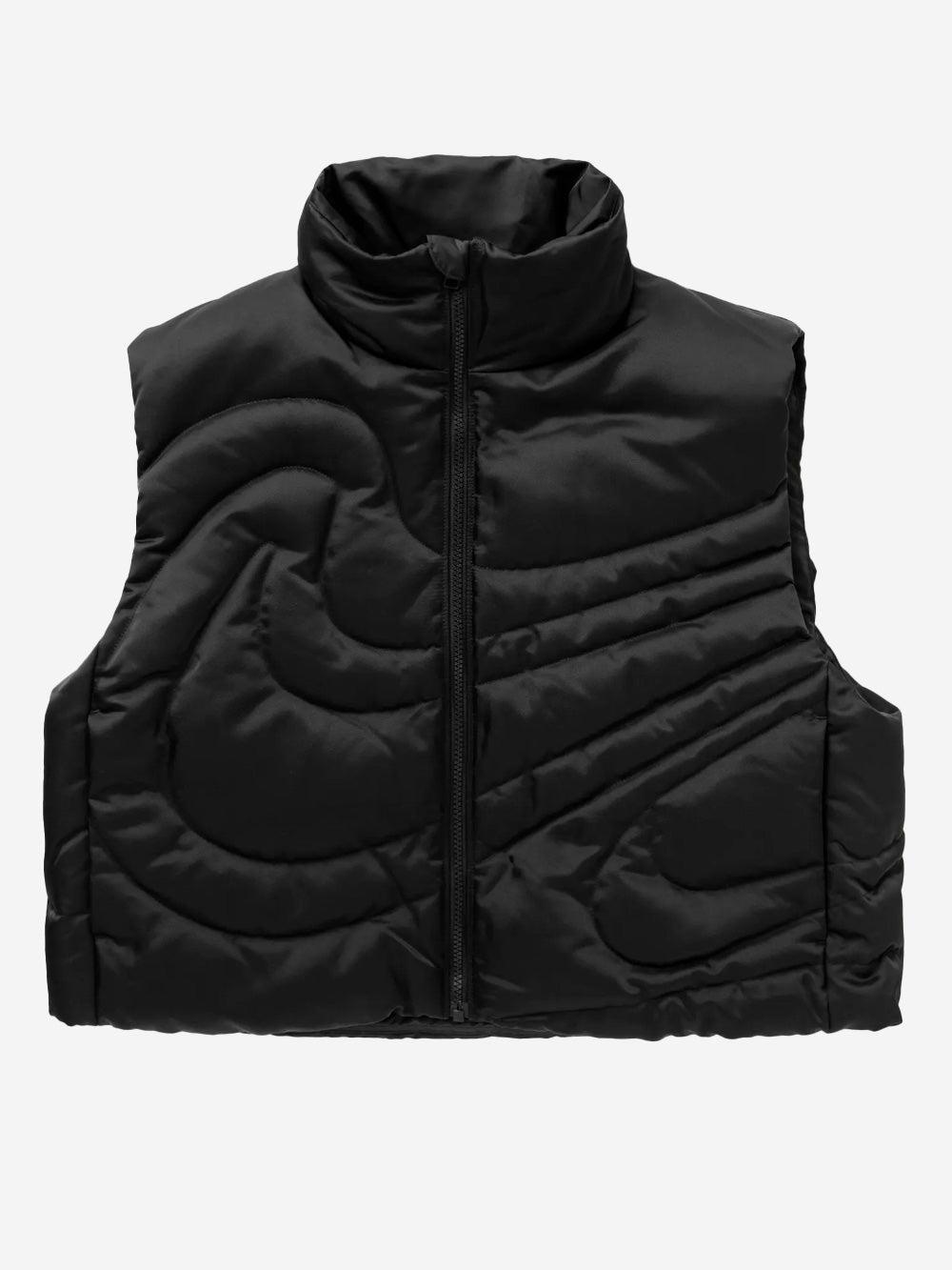 NIKE Smanicato oversize in piumino con Swoosh Nero Urbanstaroma