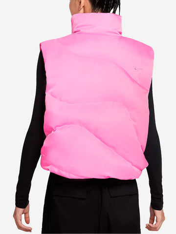 NIKE Smanicato oversize in piumino con Swoosh Rosa