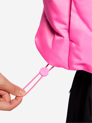 NIKE Smanicato oversize in piumino con Swoosh Rosa