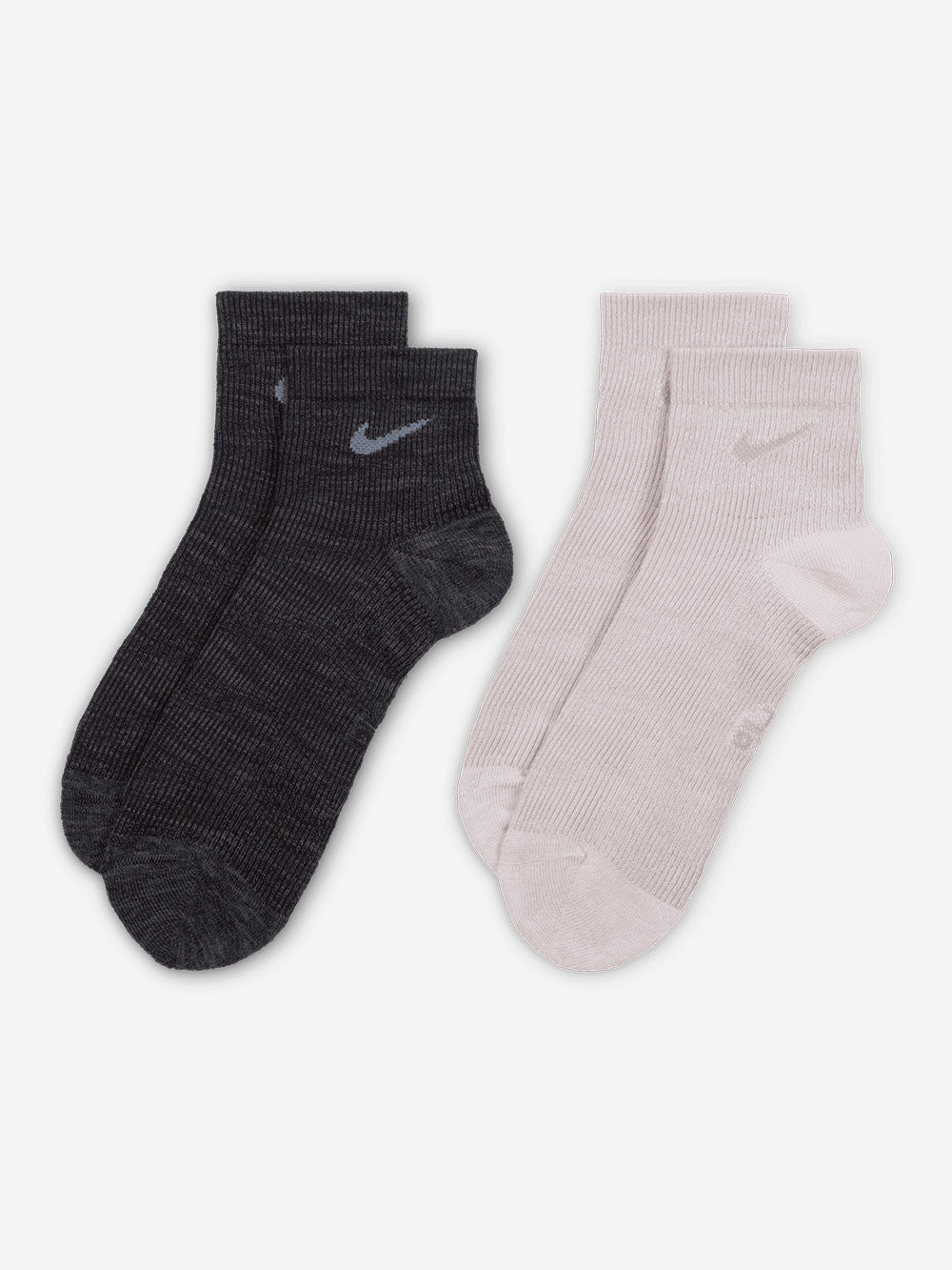 NIKE Calze alla caviglia ammortizzate (x2) Nero grigio Urbanstaroma