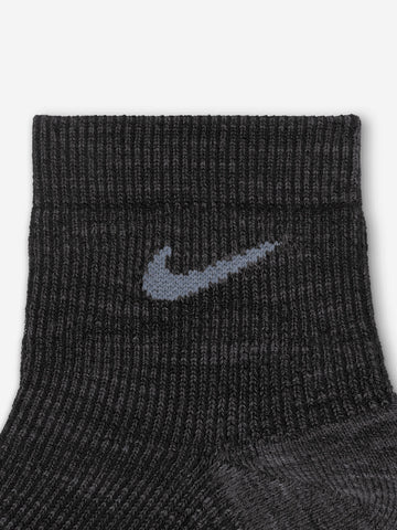 NIKE Calze alla caviglia ammortizzate (x2) Nero grigio