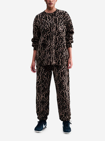 NIKE Pantaloni tuta oversize con stampa leopardata Maculato