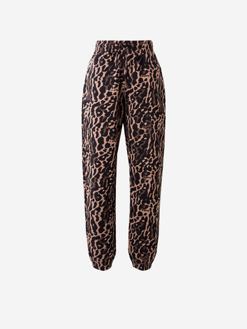 NIKE Pantaloni tuta oversize con stampa leopardata Maculato