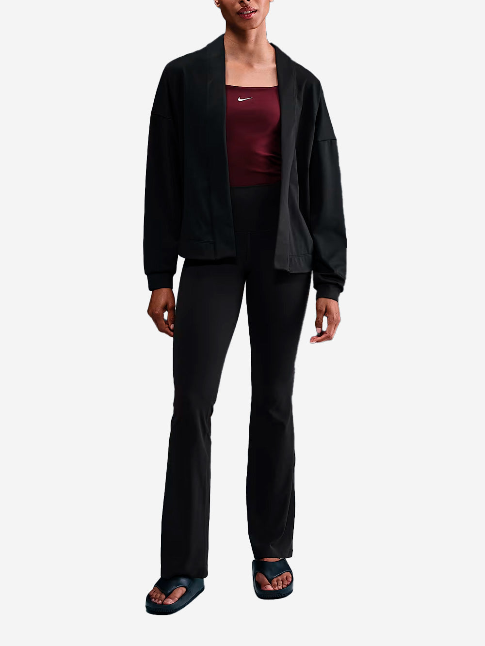 NIKE Cardigan oversize Dri-FIT Nero Urbanstaroma