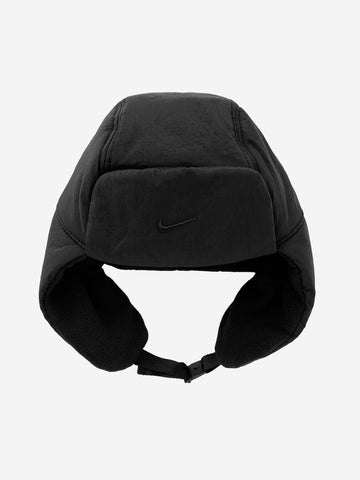 NIKE Cappello Puffer Trapper in pelliccia sintetica Nero