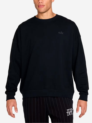 NIKE Maglia oversize nera a girocollo Nero