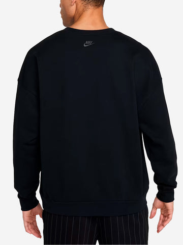 NIKE Maglia oversize nera a girocollo Nero