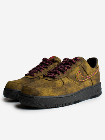 NIKE Air Force 1 QS 'Boucle' Desert Moss Verde militare