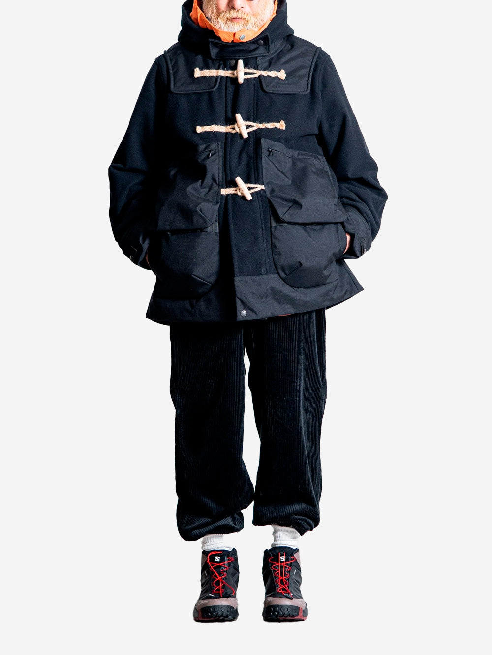 NORBIT Cappotto Montgomery tecnico corto x Gloverall Navy Urbanstaroma