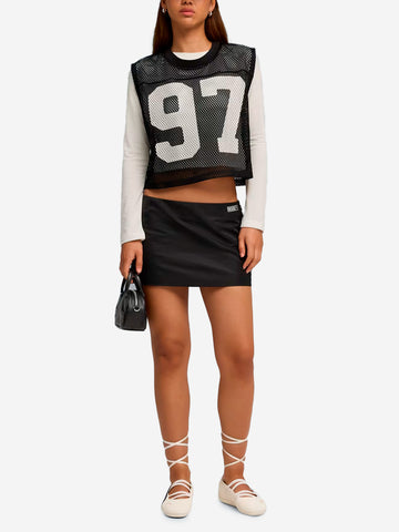 PUMA Minigonna nera in nylon x Rosé Nero