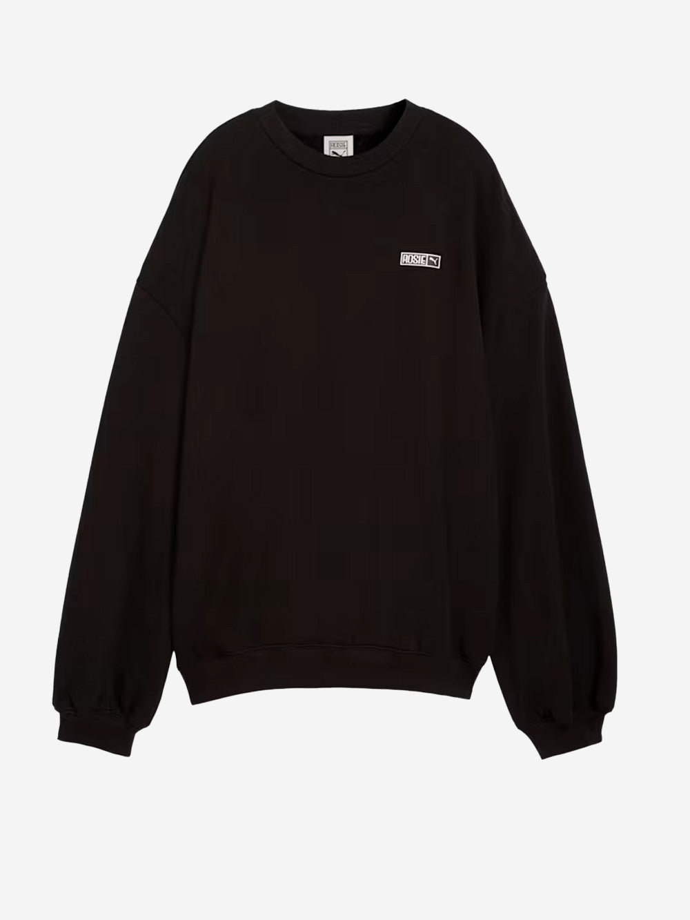 PUMA Felpa girocollo nera oversize x Rosé Nero Urbanstaroma