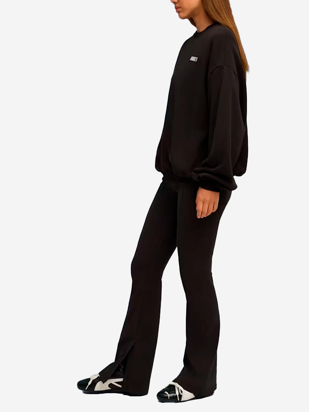 PUMA Felpa girocollo nera oversize x Rosé Nero Urbanstaroma