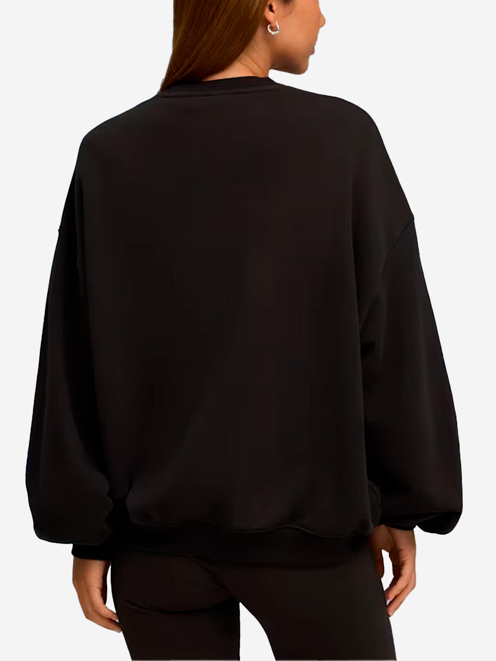 PUMA Felpa girocollo nera oversize x Rosé Nero Urbanstaroma