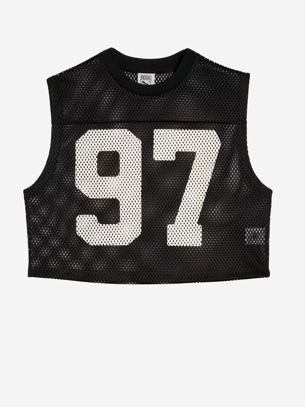 PUMA Top relaxed in mesh x Rosé con grafica Rosie Nero Urbanstaroma