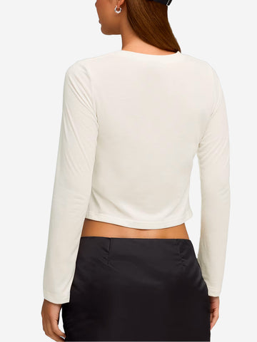 PUMA T-shirt manica lunga bianca x Rosé Off white