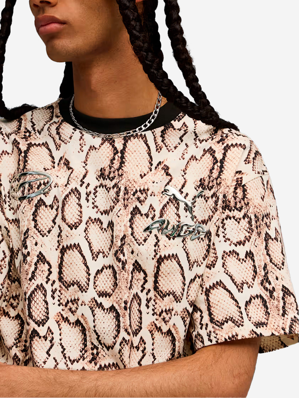 PUMA T-shirt con grafica Snake Skin x Asap Rocky Beige Urbanstaroma