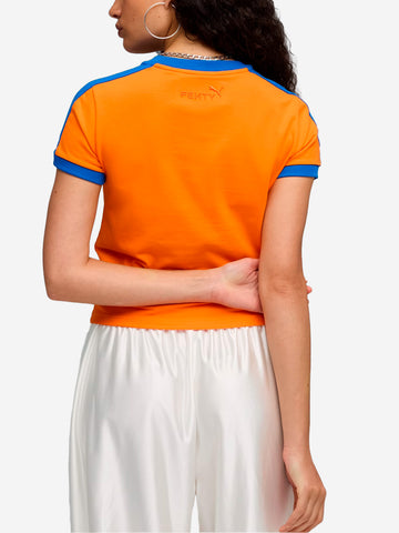 PUMA T-shirt slim arancione x Fenty