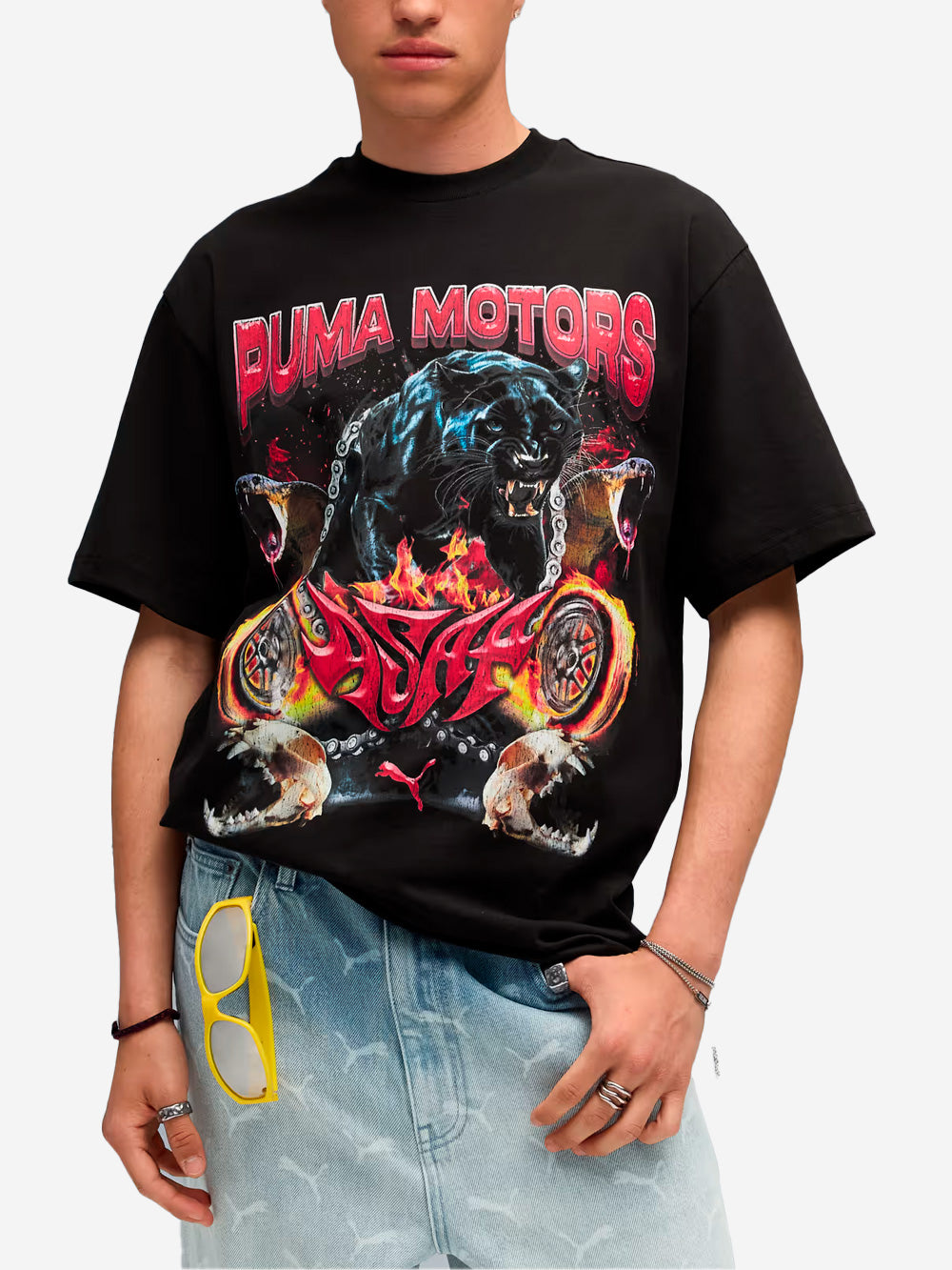 PUMA T-shirt Motors x Asap Rocky Nero Urbanstaroma
