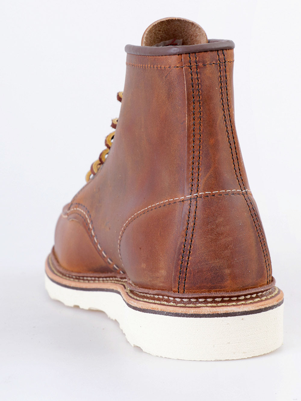RED WING SHOES 1907 6-Inch Moc Toe Stivaletti in Copper Rough and Tough Leather Marrone Urbanstaroma