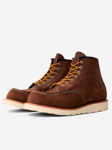 RED WING SHOES 8836 6-Inch Classic Moc Stivaletti Chocolate Muleskinner Leather Marrone
