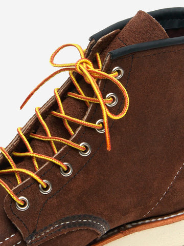 RED WING SHOES 8836 6-Inch Classic Moc Stivaletti Chocolate Muleskinner Leather Marrone