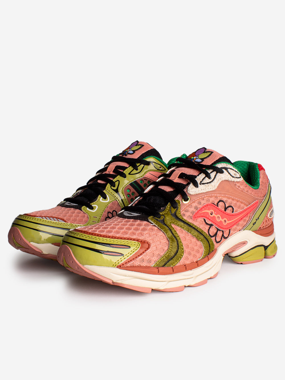 SAUCONY Progrid Triumph 4 'Flowers Grow Uptown' Pack Virginia Creeper Rosa Urbanstaroma