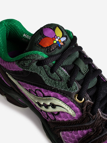 SAUCONY Progrid Triumph 4 Jae Tips 'Flower Grow Uptown' Pack Perilla Viola marrone