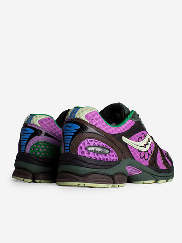 SAUCONY Progrid Triumph 4 Jae Tips 'Flower Grow Uptown' Pack Perilla Viola marrone