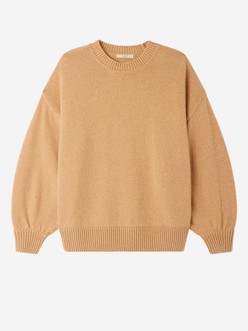 SESSUN Maglione beige 'Beyeler' in lana e cashmere Cammello