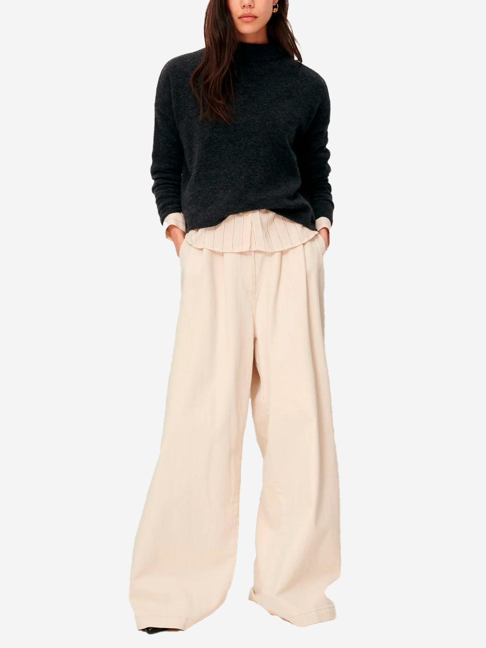 SESSUN Dolcevita misto lana e alpaca grigio Urbanstaroma