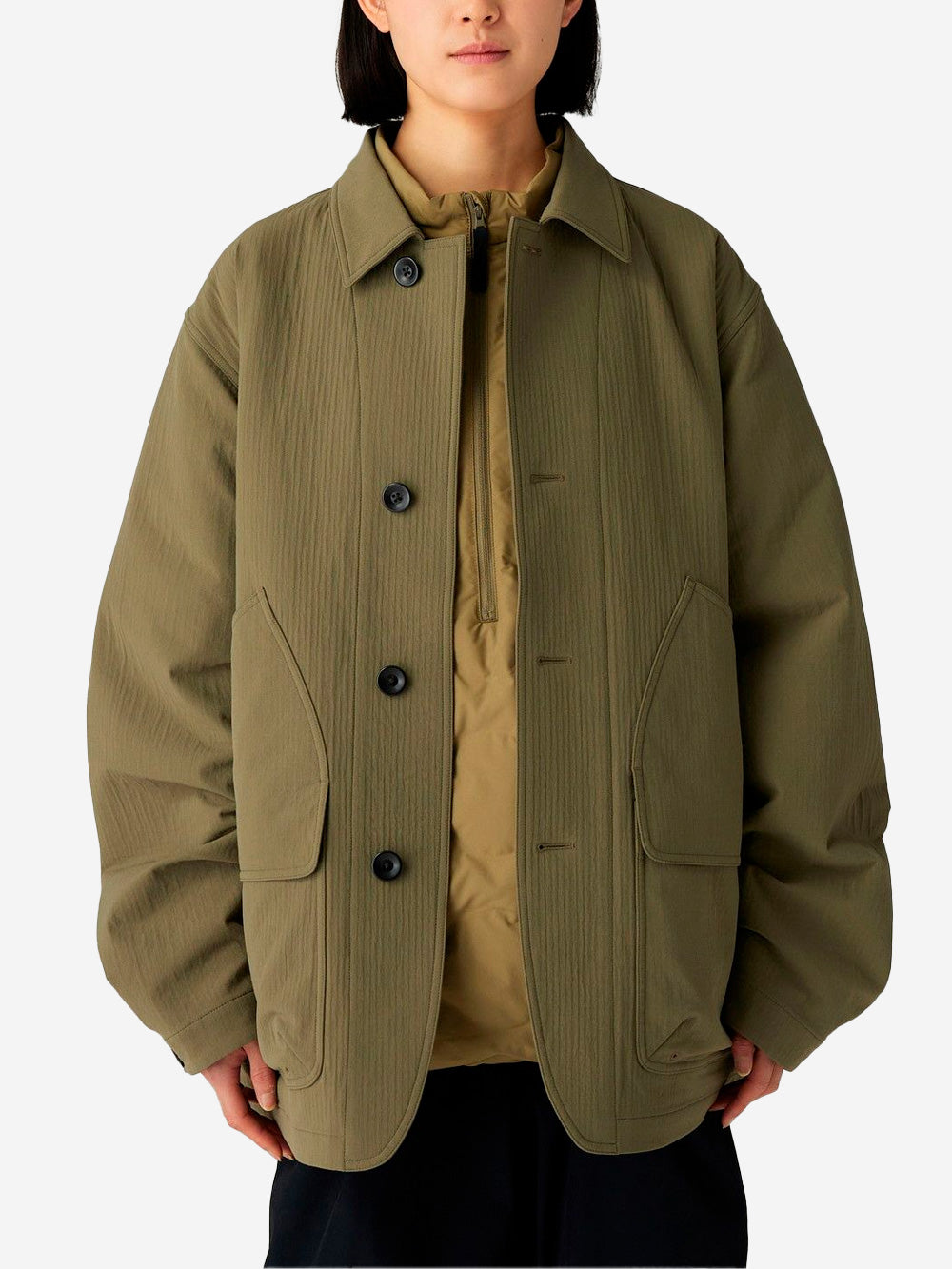 SNOW PEAK Giacca outdoor Easy Cloth verde Verde militare Urbanstaroma