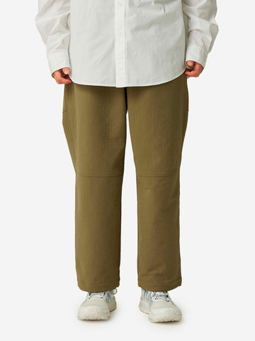 SNOW PEAK Pantaloni outdoor verdi 'Easy Cloth' Verde militare