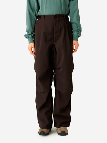 SNOW PEAK Pantaloni marroni Hybrid Wool Marrone scuro