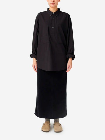 SNOW PEAK Camicia pullover nera Nero