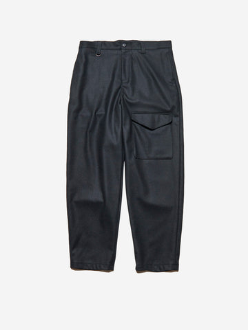 SOPHNET Pantaloni Royal Navy in lana Melton Nero