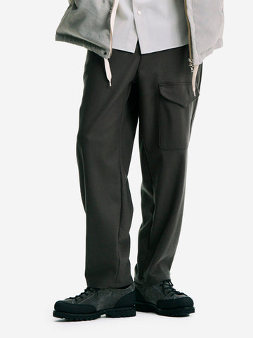 SOPHNET Pantaloni grigi Royal Navy in lana Melton grigio