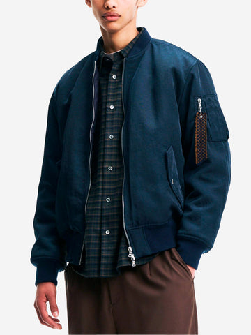 SOPHNET Giacca bomber aviatore Kvadrat Sisu Blu