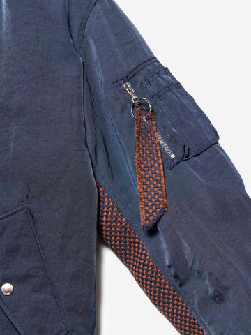 SOPHNET Giacca bomber aviatore Kvadrat Sisu Blu