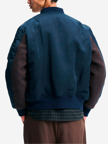 SOPHNET Giacca bomber aviatore Kvadrat Sisu Blu