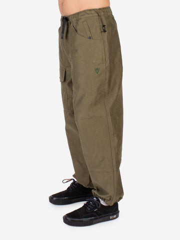 Pantalón OPP con cinturón en algodón cepillado