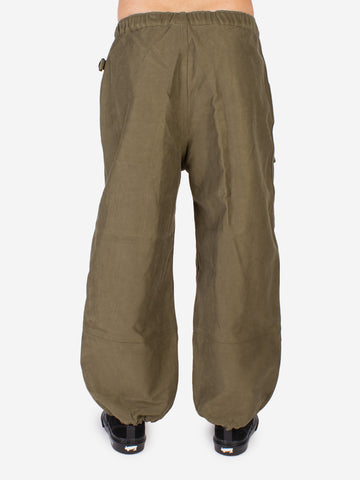 Pantalón OPP con cinturón en algodón cepillado