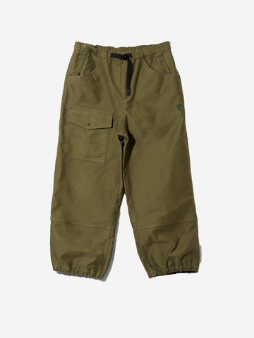 Pantalón OPP con cinturón en algodón cepillado