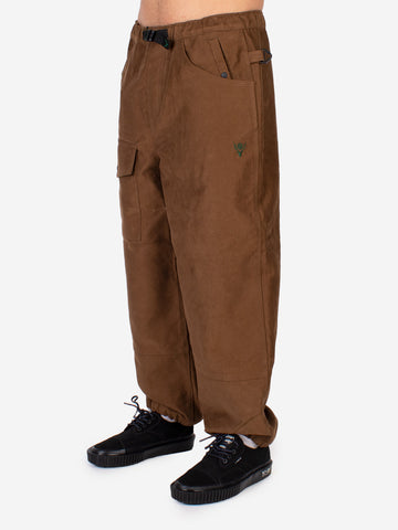 Pantalón OPP con cinturón en algodón cepillado