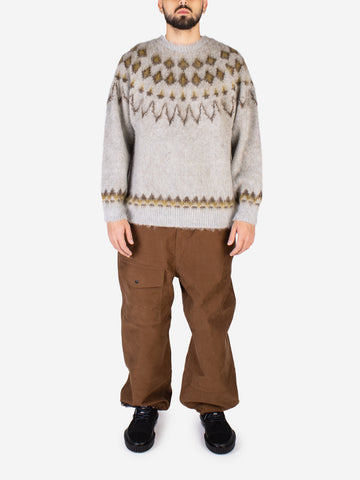 Pullover aus Mohairmischung mit nordischem Motiv