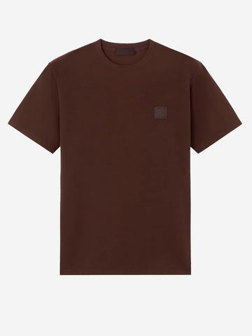 STONE ISLAND T-shirt marrone con patch logo Compass 'Ghost' Marrone