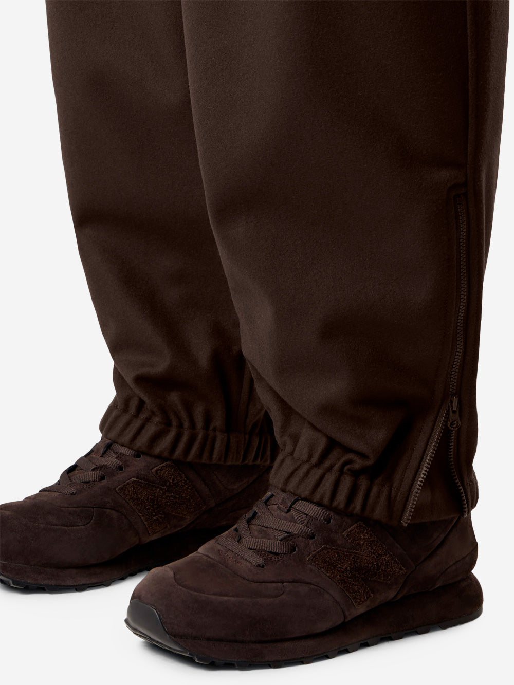 STONE ISLAND Pantaloni cargo in flanella di lana cardata marrone 'Ghost' Marrone Urbanstaroma